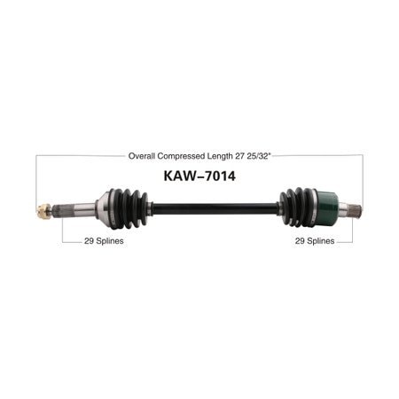 Wide Open OE Replacement CV Axle for KAW REAR KRT750/800 TERYX KAW-7014